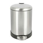 Glad 1.2 Gallon Stainless Steel Trash Can