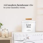 Modern Farmhouse Lint Bin for Laundry Room