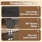 Collapsible Black Storage Bins with Door and Lid