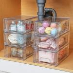 Vtopmart Stackable Clear Storage Drawer Organizers
