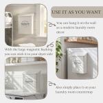 Magnetic Lint Bin with Lid for Laundry Room