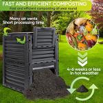 JupiterForce 80 Gallon Garden Compost Bin, BPA Free