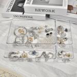 19-Piece Clear Plastic Drawer Organizer Set