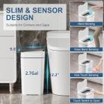 Vanpopubs 2 Pack Touchless Bathroom Trash Cans