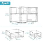 Vtopmart 3 Pack Stackable Storage Bins
