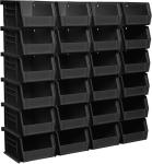 Akro-Mils Stackable Plastic Storage Bins, 24-Pack