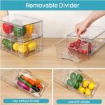 Vtopmart Stackable Clear Storage Drawer Organizers