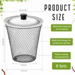 8-Pack Inground Worm Compost Bin with Lids