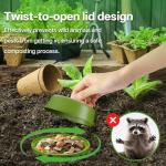 XIAN Mini Inground Worm Composting Bin for Gardens