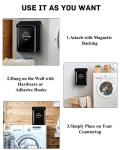 Sacreday Wall-Mounted Magnetic Lint Bin (Black)