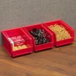 Akro-Mils Stackable Plastic Storage Bins, 24-Pack