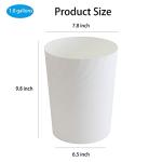 Small White Plastic Trash Can for Any Room