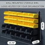 30PCS Wall Mounted Storage Bins for Tools