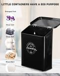 Sacreday Wall-Mounted Magnetic Lint Bin (Black)