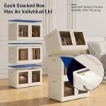 Stackable Storage Bins with Lids - 2 Pack