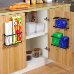 YIGII 3 Pack Adhesive Wall-Mounted Bin Set