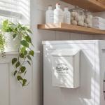 Magnetic Lint Bin with Lid for Laundry Room