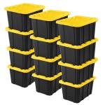 Sterilite 12-Pack Heavy-Duty Storage Tote Bins