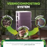 Plum 4-Tray Worm Composter Bin