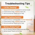 Vanpopubs 2 Pack Touchless Bathroom Trash Cans