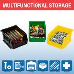 Akro-Mils Stackable Plastic Storage Bins, 24-Pack