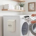 Magnetic Lint Bin with Lid for Laundry Room