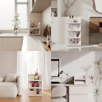 Pinkpum 5 Pack Stackable Plastic Storage Bins