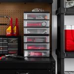 IRIS USA Plastic 3-Drawer Stacking Organizers - 2-Pack