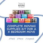 600 Moving Labels for 3 Bedroom Home