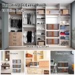 Quik Box 19 Gallon Stackable Storage Bins - 3 Pack