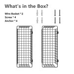 Extra Large 2-Pack Black Wire Baskets