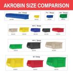 Akro-Mils Stackable Plastic Storage Bins, 24-Pack