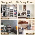 Quik Box 8.5 Gallon Stackable Storage Bins