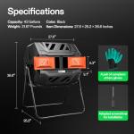 VIVOSUN 43 Gallon Outdoor Rotating Compost Bin