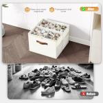 Budding Joy Clear Shoe Organizer Bins - 2 Pack