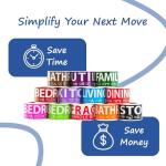 600 Moving Labels for 3 Bedroom Home