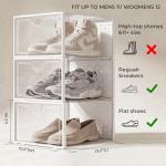 15-Pack X-Large Clear Shoe Storage Boxes