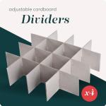 Christmas Ornament Storage Box with Adjustable Dividers