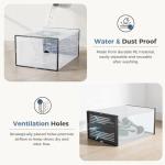 12-Pack Clear Stackable Shoe Storage Boxes