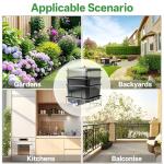 HCGADON 3-Tray Worm Composting Bin with Tools