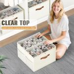 Budding Joy Clear Shoe Organizer Bins - 2 Pack