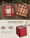 Christmas Ornament Storage Box with 64 Slots