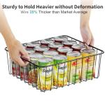 4 Pack Black Wire Storage Baskets