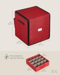 Christmas Ornament Storage Box with 64 Slots