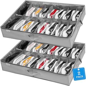 Under Bed Shoe Storage Organizer Set of 2