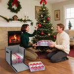 BALEINE Christmas Ornament Storage Bin with Dividers