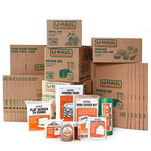 U-Haul Apartment Moving Kit with Boxes and Supplies