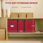 Large Christmas Ornament Storage Bin with Dividers