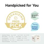 Shoe Organizer with Adjustable Dividers and Clear Cover