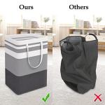 Large Collapsible Laundry Basket with Easy Carry Handles
